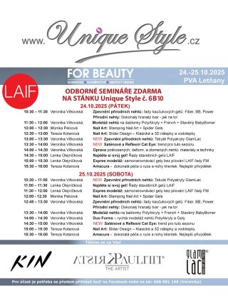 Těšíme se na Vás na odporbých přednáškách na našem stánku 6-B10 v rámci veletrhu @forbeauty_veletrh_official! Pro...